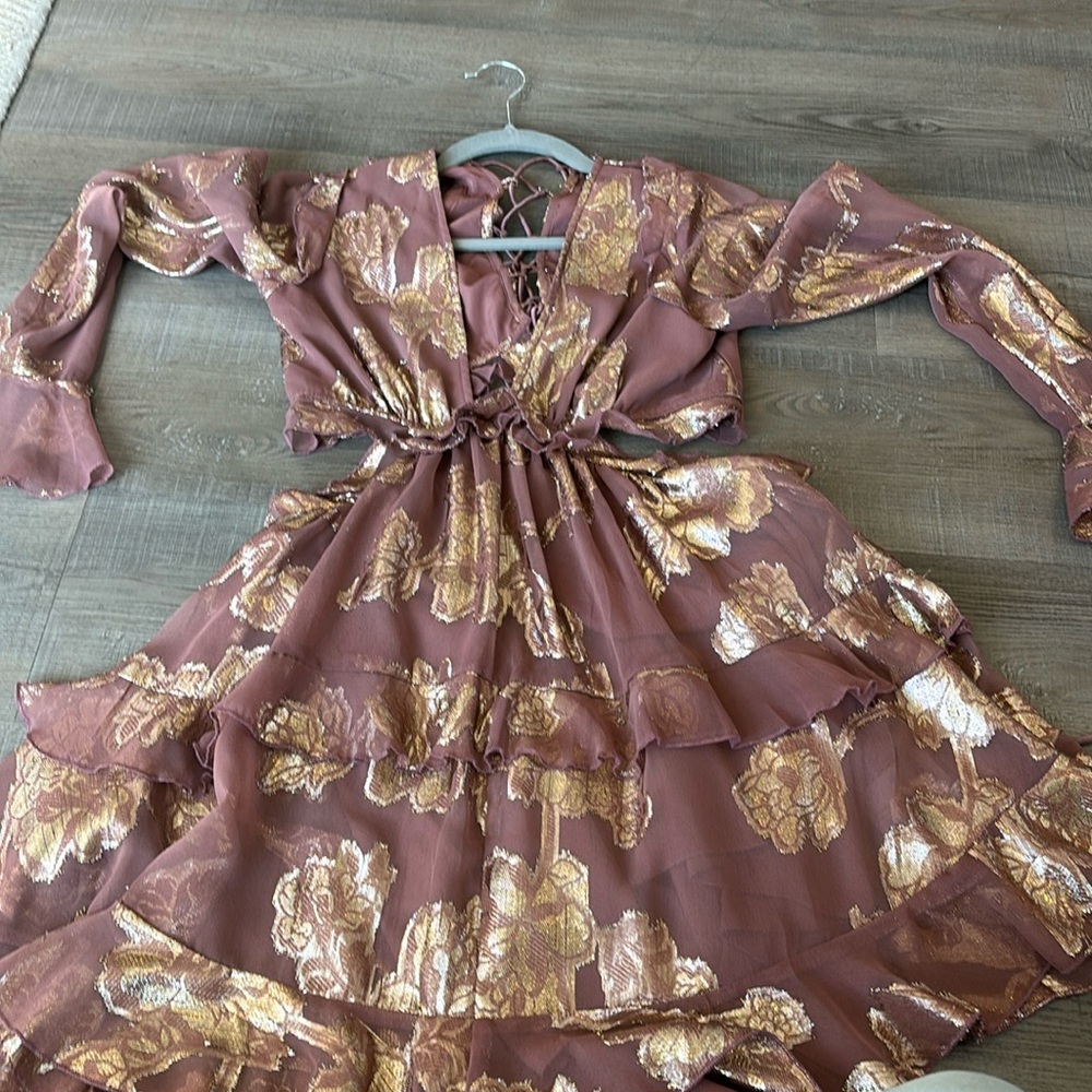 Asos jacquard mini dress